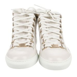 White Balenciaga High Top Sneakers